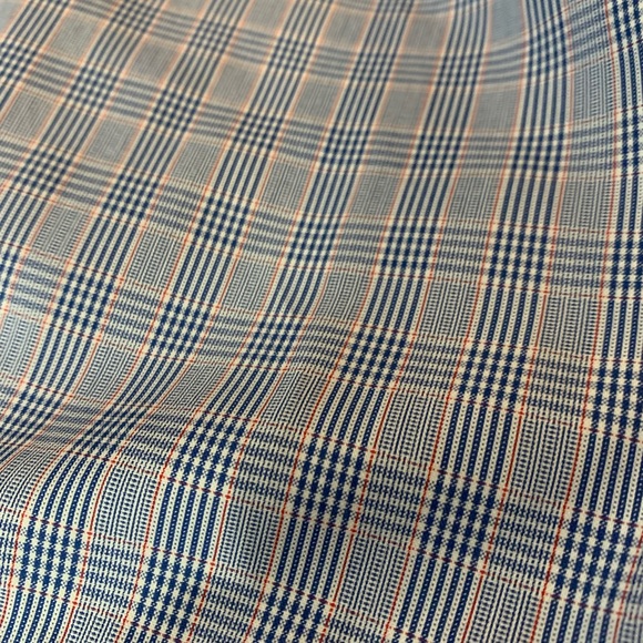 Brooks Brothers Regent Fit Men’s Button Down Shirt Blue Plaid 17-4/5 - Picture 4 of 6